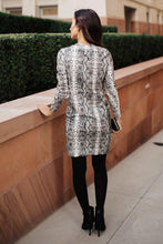 Load image into Gallery viewer, Vero Moda Morgan Snake Print Sweater Dress - FINAL SALE