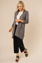 Load image into Gallery viewer, Open Sesame Knit Cardigan in Charcoal