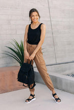 Load image into Gallery viewer, Tencel Joggers in Camel