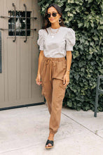 Load image into Gallery viewer, Vero Moda Striped Puff Sleeve Tee