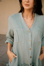 Load image into Gallery viewer, Button Down Ruffle Dress