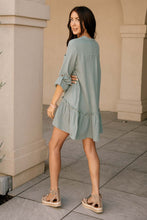 Load image into Gallery viewer, Button Down Ruffle Dress