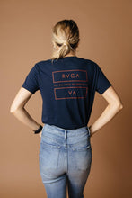 Load image into Gallery viewer, The Balance of Opposites RVCA Graphic Tee in Navy