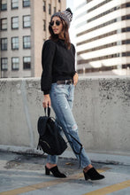 Load image into Gallery viewer, Mick Puff Shoulder Sweatshirt in Black
