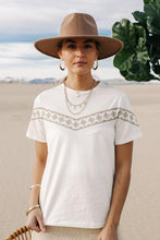 Load image into Gallery viewer, Morocco Embroidered Tee in Taupe
