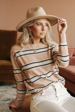 Load image into Gallery viewer, Diane Striped Crew Neck Sweater
