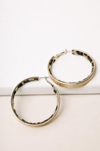 Load image into Gallery viewer, Leopard Print Lined Earrings
