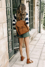 Load image into Gallery viewer, Olivia Drawstring Backpack in Camel
