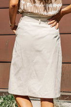 Load image into Gallery viewer, Milena Tie Waist Midi Skirt in Ivory
