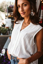 Load image into Gallery viewer, Gavigan Sleeveless Button Down
