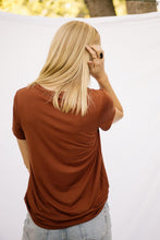 Load image into Gallery viewer, Essentials V Neck Tee in Copper
